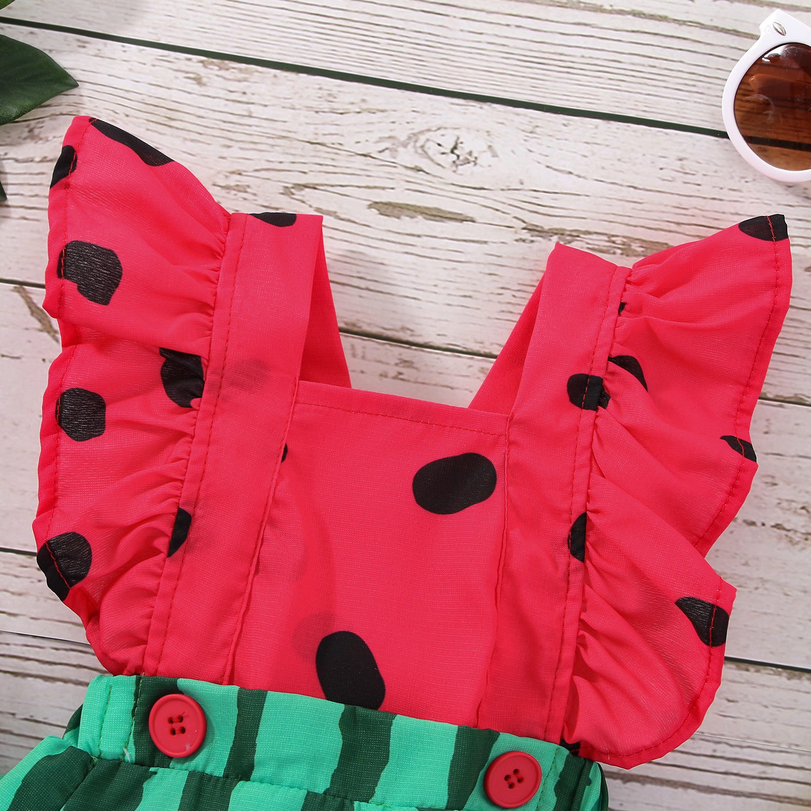 SWEET WATERMELON Romper with Headband