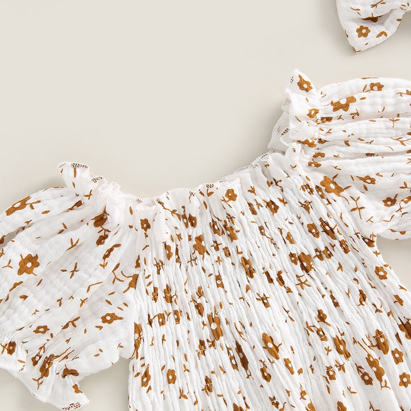 JULIE Floral Romper with Headband