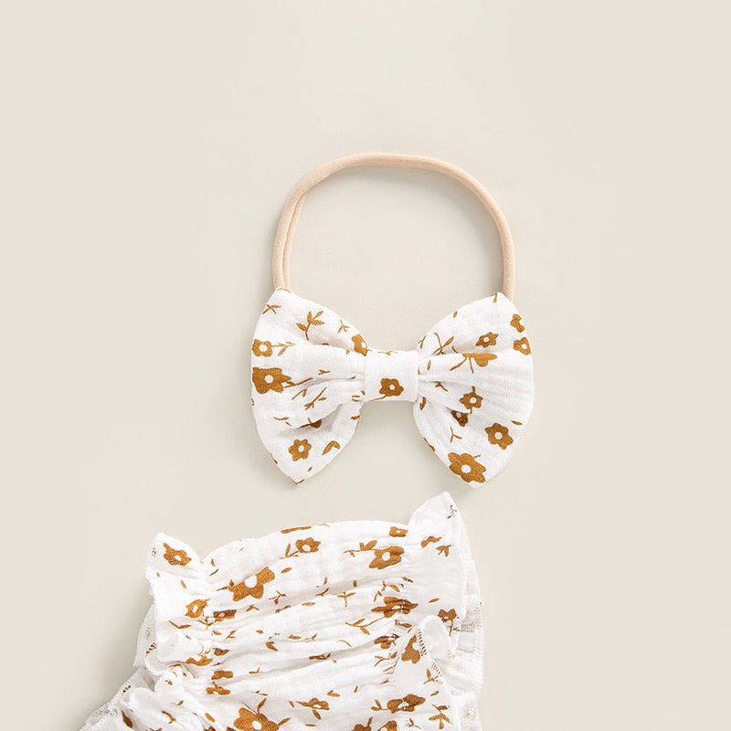JULIE Floral Romper with Headband
